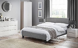 Rialto Light Grey Fabric Bed