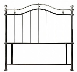 Chloe Black/Shiny Nickel Headboard