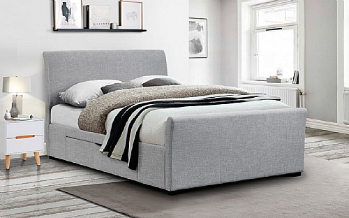 Capri Light Grey Bed