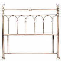 Krystal Shiny Nickel Headboard