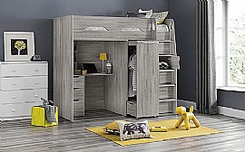 Pegasus High Sleeper - Grey-Oak