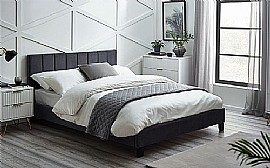 Rosa Grey  or Cream Velvet Bed in Box JB